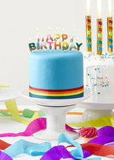 Rainbow Happy Birthday Candles